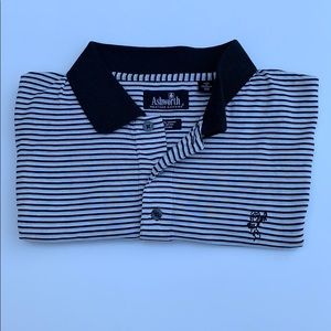 Ashworth - Moisture Wicking Breathable Stripe Polo